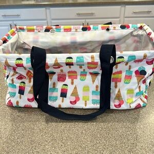 New Thirty-One Large utility tote  in Sweet Sprinkles print
